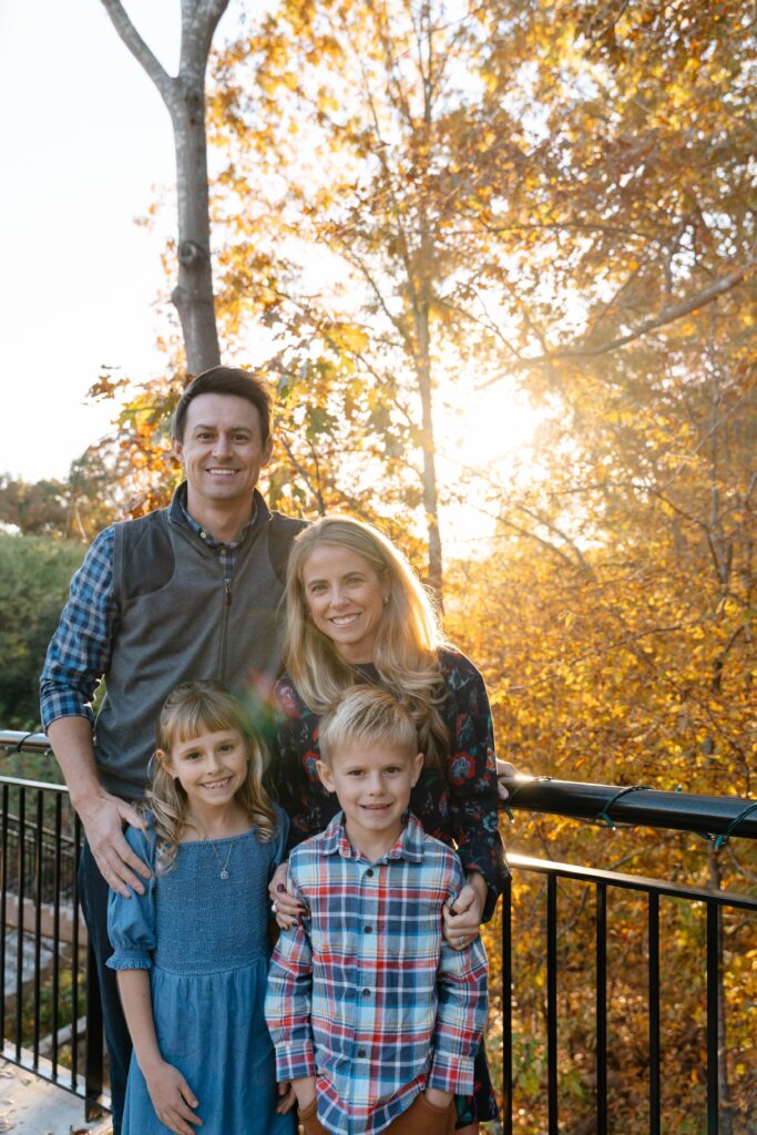 family photo in autumn 